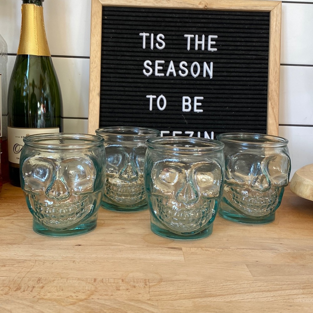 Skull drinking glasses
